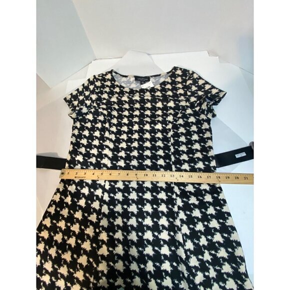 Perceptions New York Fit & Flare Dress Women's Size 12 Black & White Belted NWT - Picture 7 of 9